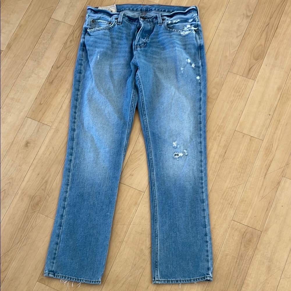 Hollister Slim Straight Distressed Jeans 34x32
